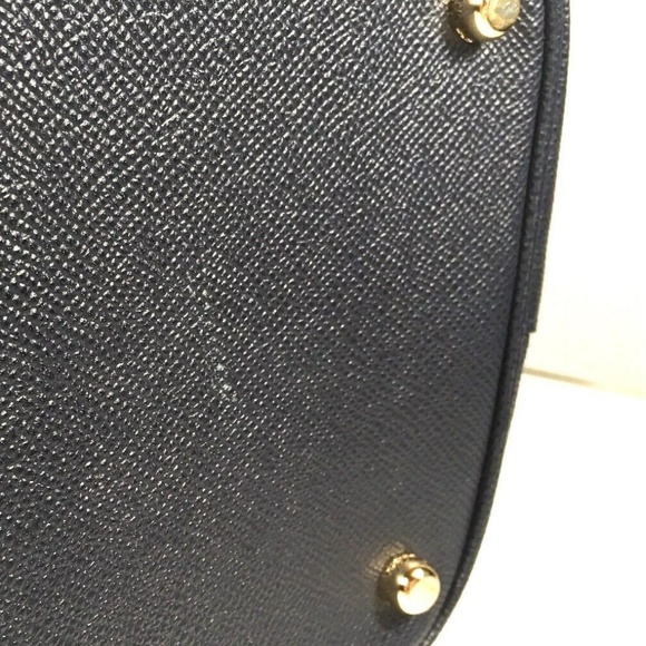 Coach Kitt Carryall Tote Blue Crossgrain Leather - Picture 7 of 8